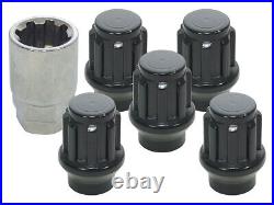 MACH5 5x Locking Wheel Nuts & Key Fits Defender Discovery Range Rover MK1 DA2475