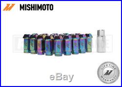 MISHIMOTO NEO CHROME ALUMINIUM LOCKING WHEEL LUG NUTS SET M12x1.25