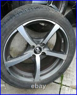 MSW by Oz 17 inch 7J alloy wheels with Bridgestone low profiles. 12 locking nuts