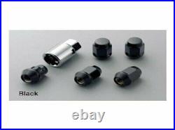 MUGEN Wheel Nut&Lock Set Black 20P 12mmX1.5 Honda Universal 08181-MZ3 -K0S0-BL