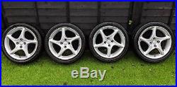 Mazda MX5 16 Sport Alloy Wheels and Tyres 4x100 et40 +free locking wheel nuts