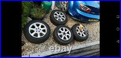 Mercedes 16 inch alloy wheels With New Tires, spacers and locking nuts