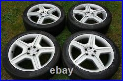 Mercedes AMG 19 Alloy Wheels For S-Class (W221), wheel bolts, and locking nuts