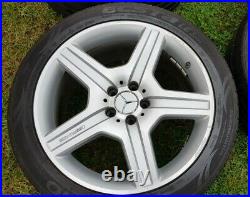 Mercedes AMG 19 Alloy Wheels For S-Class (W221), wheel bolts, and locking nuts