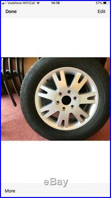 Mercedes Alloy Wheels with Continental tyres inc locking nuts & bolts, 5 avail