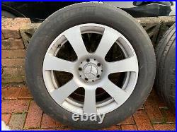 Mercedes-benz S-class W221 Alloy Wheels Tyres And All Bolts And Lock Nut Set