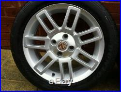 Mg Zr Rover 25 16 Gridspoke Alloy Wheels X 4 With Tyres And Locking Wheel Nuts