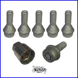 Milenco Motorhome Locking Wheel Nuts M16 Set of 6 Complete with 1 Key