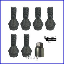 Milenco Motorhome Locking Wheel Nuts M16 Set of 6 Complete with 1 Key