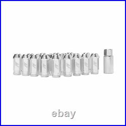 Mishimoto Aluminium Locking Car Wheel Lug Nuts M12 x 1.5 Silver MMLG-15-LOCKSL