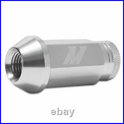 Mishimoto Aluminium Locking Car Wheel Lug Nuts M12 x 1.5 Silver MMLG-15-LOCKSL