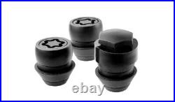 Mk3 Focus RS Upgraded Black Wheel Nuts Full Set with Locking Nuts & Covers