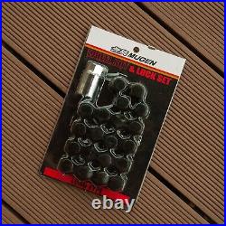 Mugen Wheel Nuts And Locking Set M12x1.5 For Honda Black Genuine Brand New