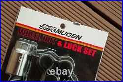 Mugen Wheel Nuts And Locking Set M12x1.5 For Honda Black Genuine Brand New