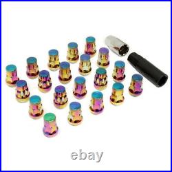 Muteki SR35 Closed End Wheel Nuts & Locks M12x1.25 NEOCHROME- 32925NP UK STOCK