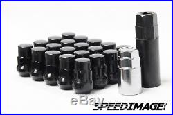 Muteki Sr35 Black 12x1.5 Close Ended 20 Pcs Lug Nuts With Locks Set Acorn