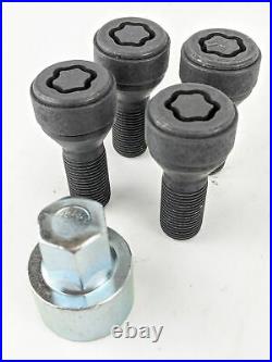 NEW BMW Locking Wheel nut Lock Set Genuine 36132453961