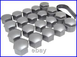 NEW GENUINE AUDI A1 2010-2022 WHEEL NUT BOLT COVERS 17mm LOCKING CAPS WITH TOOL