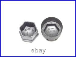 NEW GENUINE AUDI A1 2010-2022 WHEEL NUT BOLT COVERS 17mm LOCKING CAPS WITH TOOL