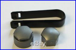 NEW GENUINE AUDI A5 WHEEL NUT BOLT COVERS 17mm LOCKING CAPS WITH TOOL 2007-2017