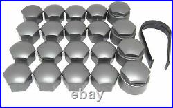 NEW GENUINE AUDI R8 WHEEL NUT BOLT COVERS 17mm LOCKING CAPS WITH TOOL 2006-2019