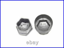 NEW GENUINE AUDI R8 WHEEL NUT BOLT COVERS 17mm LOCKING CAPS WITH TOOL 2006-2019