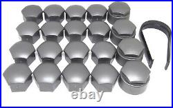 NEW GENUINE AUDI S4 WHEEL NUT BOLT COVERS 17mm LOCKING CAPS WITH TOOL 2004-2016