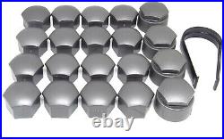 NEW GENUINE AUDI S6 WHEEL NUT BOLT COVERS 17mm LOCKING CAPS WITH TOOL 2006-2020