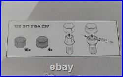 NEW GENUINE SKODA ROOMSTER 17mm WHEEL NUT BOLT COVERS LOCKING CAPS WITH TOOL