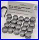 NEW GENUINE SKODA SUPERB 17mm WHEEL NUT BOLT COVERS LOCKING CAPS WITH TOOL