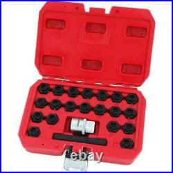 Neilsen CT4132 22pc Locking Wheel Nut Key Set 1/2in Drive compatible with BMW