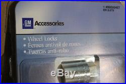New GM Wheel Black Lug Nut Lock Kit 84332438 17-19 Silverado Sierra Tahoe Yukon