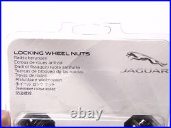 New Genuine Jaguar F-Type XF XJ XK XE Locking Wheel Nut Set Black C2D42935
