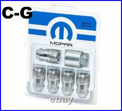 New Genuine OEM Mopar Jeep Wrangler (JL) Locking Wheel Nut Bolt Set K82215711