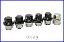 New Set Black Wheels nuts & Locking Wheel Nut Set for Land Rover Defender Alloys