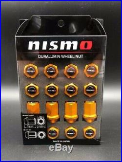 Nismo Duralumin Wheel Nut Lug & Lock Set 40220NISGD Gold New DuraNut Nissan 33mm