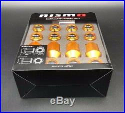 Nismo Duralumin Wheel Nut Lug & Lock Set 40220NISGD Gold New DuraNut Nissan 33mm