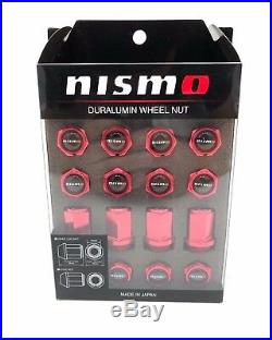 Nismo Duralumin Wheel Nut Lug & Lock Set 40220NISRD Red New DuraNut Nissan 33mm