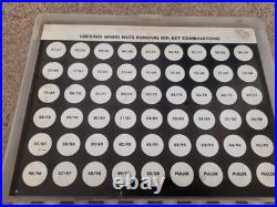 Old Vag Audi Vw Saab Skoda Vauxhall Main Dealer Locking Wheel Nut Key Master Set