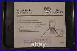 PW456-00010 Locking Wheel Nut Set New genuine Lexus part