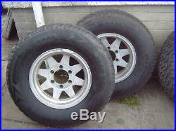 Pajero/shogun 2.8 2.5 LWB/SWB 4x ally wheels great tyres 265/70 r15 + lock nuts