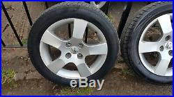 Peugeot 207 16 Inch Alloy Wheels And Tyre 195/55/16 With Bolts & Locking Nuts