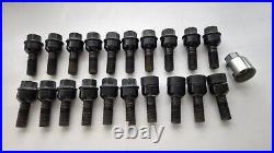 Porsche 16 Wheel Nuts And Locking Wheel Nut Set 20 total M14x1.25 34mm