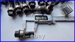 Porsche 20 Wheel Nuts And Locking Wheel Nut Set 24 total M14x1.25 30mm