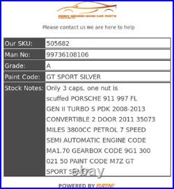 Porsche 911 Center Lock Wheel Nut & Key Set Genuine 997 Turbo S Pdk 99736108106