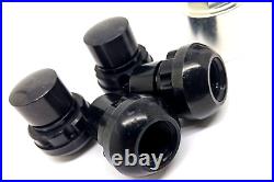 Porsche Black Alloy Locking Wheel Nuts 993 964 911 924S 944 928 Genuine Porsche