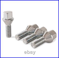 Precision 12 x Wheel Bolts & 4 x Locking Nuts For Fiat Abarth