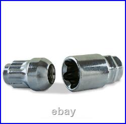 Precision Chrome Locking Wheel Nuts For Honda Vehicles Radius Seat