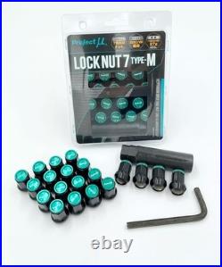 Project Mu Super Lock Nut 7 Type M M12xP1.50 Wheel Lock Set LN7P150B JDM TOYOTA