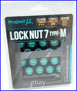 Project Mu Super Lock Nut 7 Type M M12xP1.50 Wheel Lock Set LN7P150B JDM TOYOTA